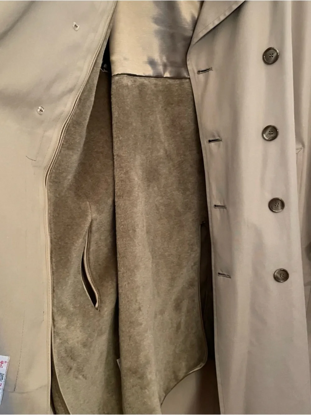 Vintage‎ London Fog Douglas Trench Coat Men’s 42 Reg Tan/Khaki NWT Made In USA